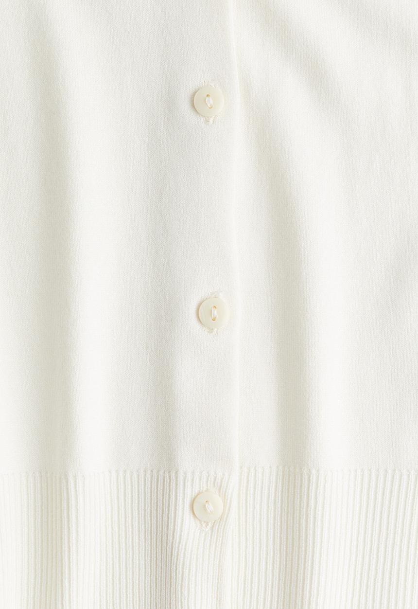 H&M - Button-front sweater vest - cream