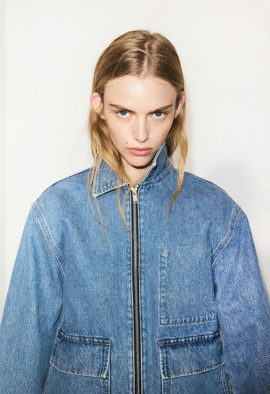 H&M - Denim jacket - light denim blue