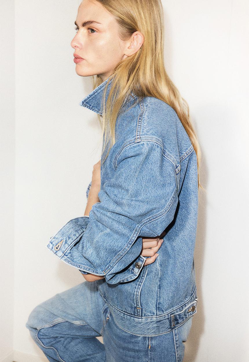 H&M - Denim jacket - light denim blue