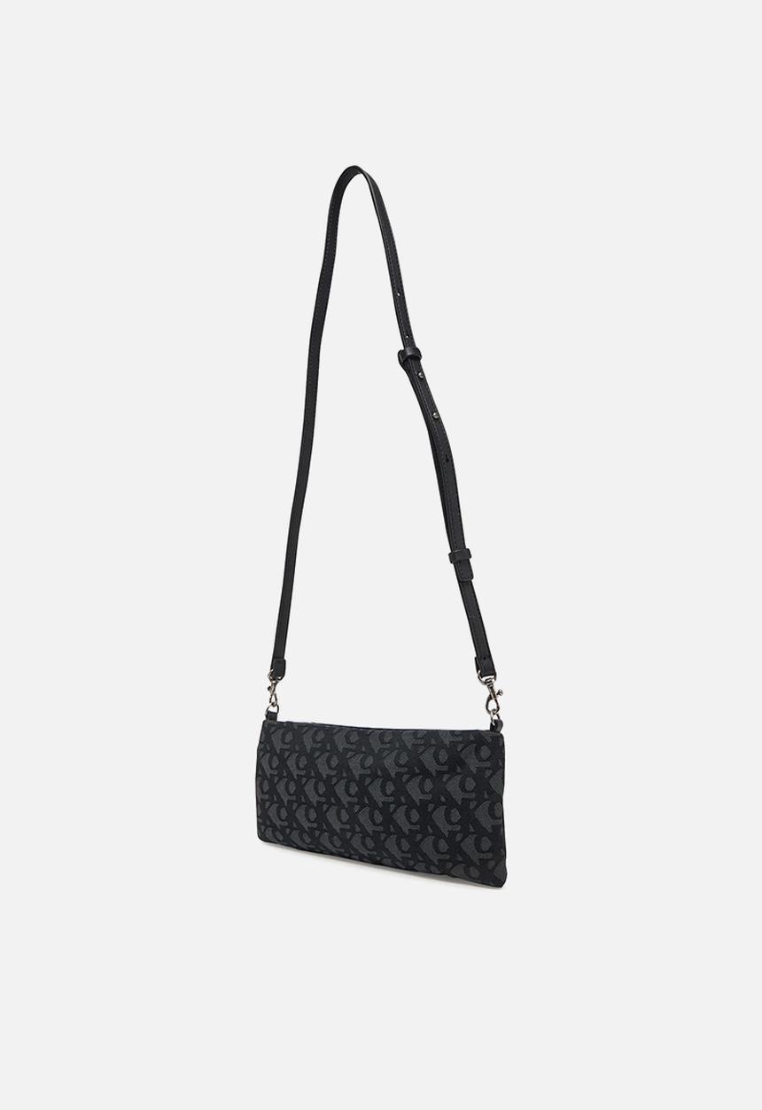 Calvin Klein - Logo jacquard sophie top zip - black