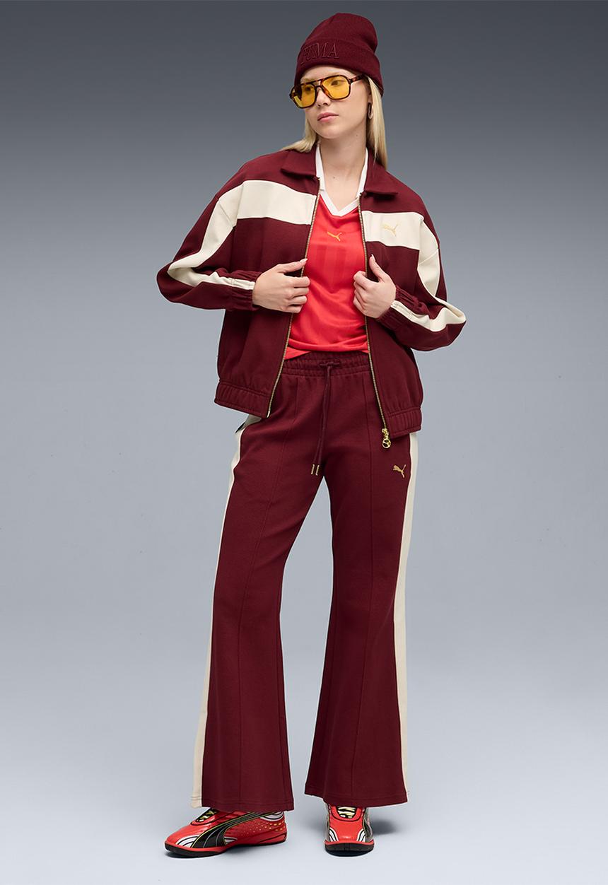 PUMA - T7 Relaxed Track Jacket - Ruby Shimmer