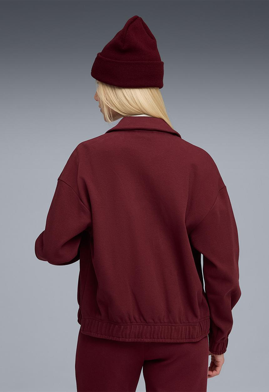 PUMA - T7 Relaxed Track Jacket - Ruby Shimmer