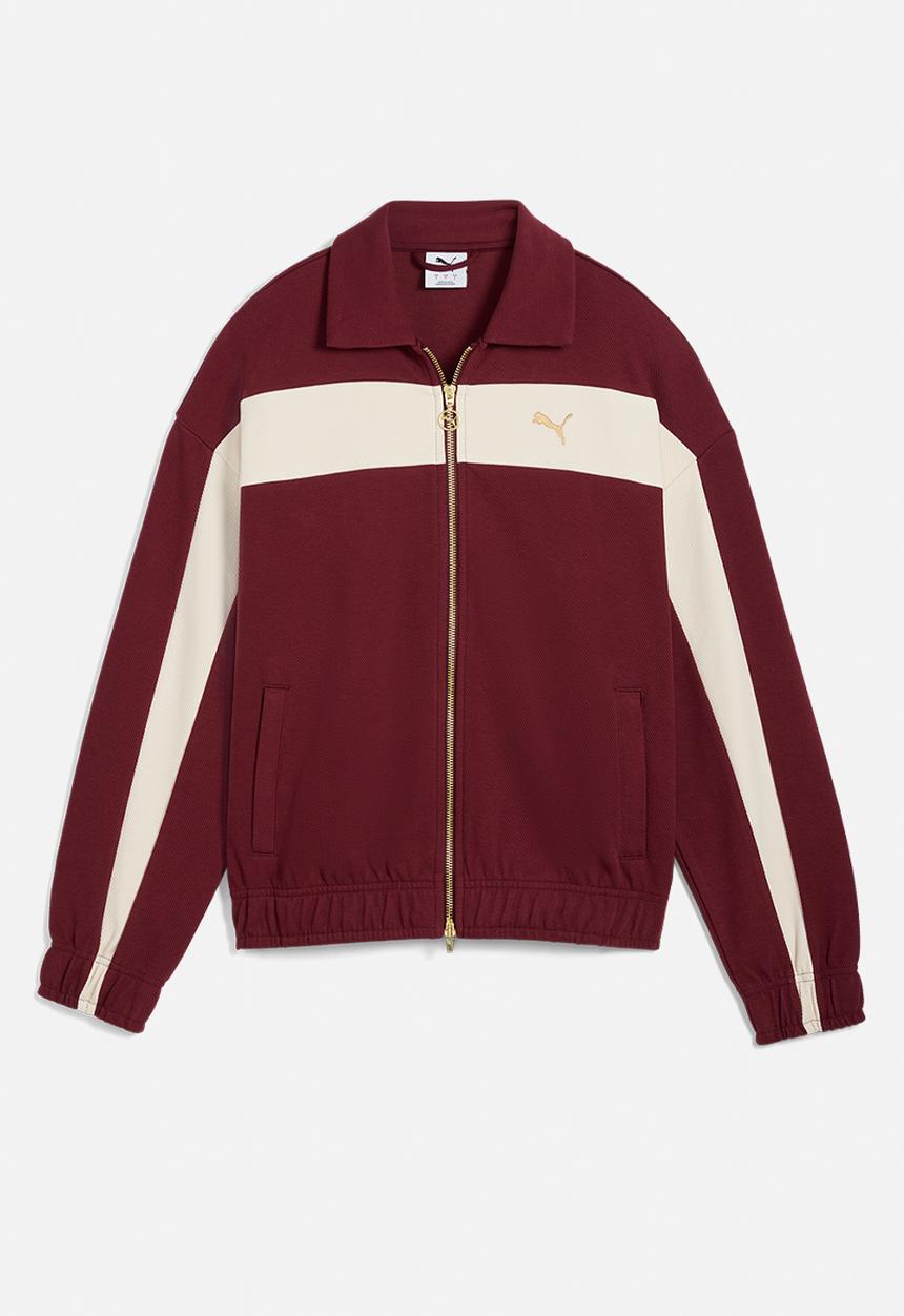 PUMA - T7 Relaxed Track Jacket - Ruby Shimmer
