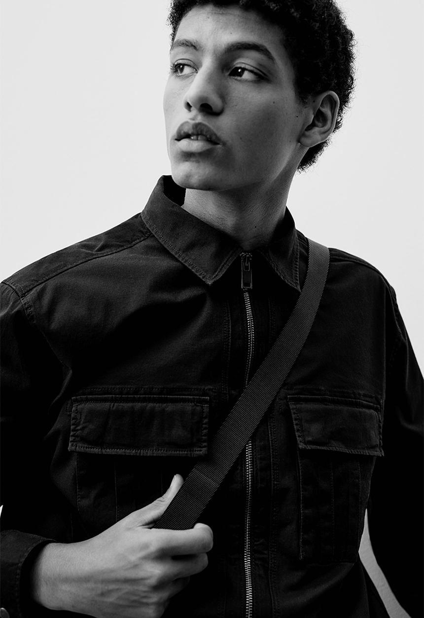 H&M - Regular fit twill overshirt - black