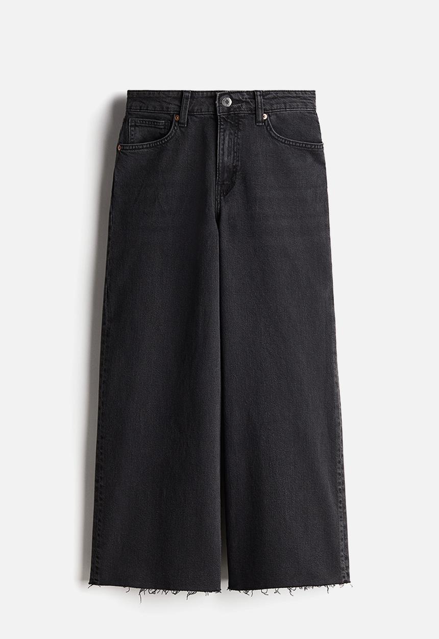 H&M - Wide jeans - washed black 