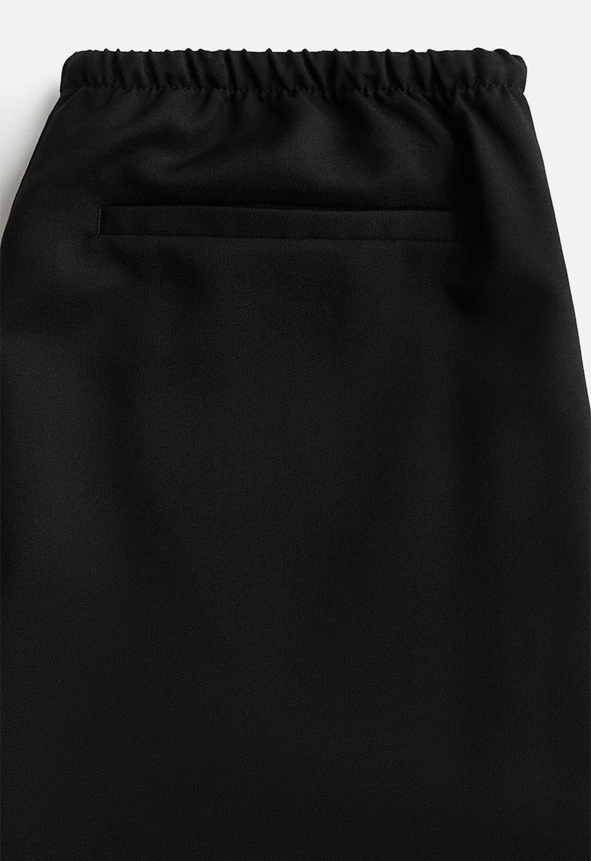 H&M - Twill drawstring trousers - black