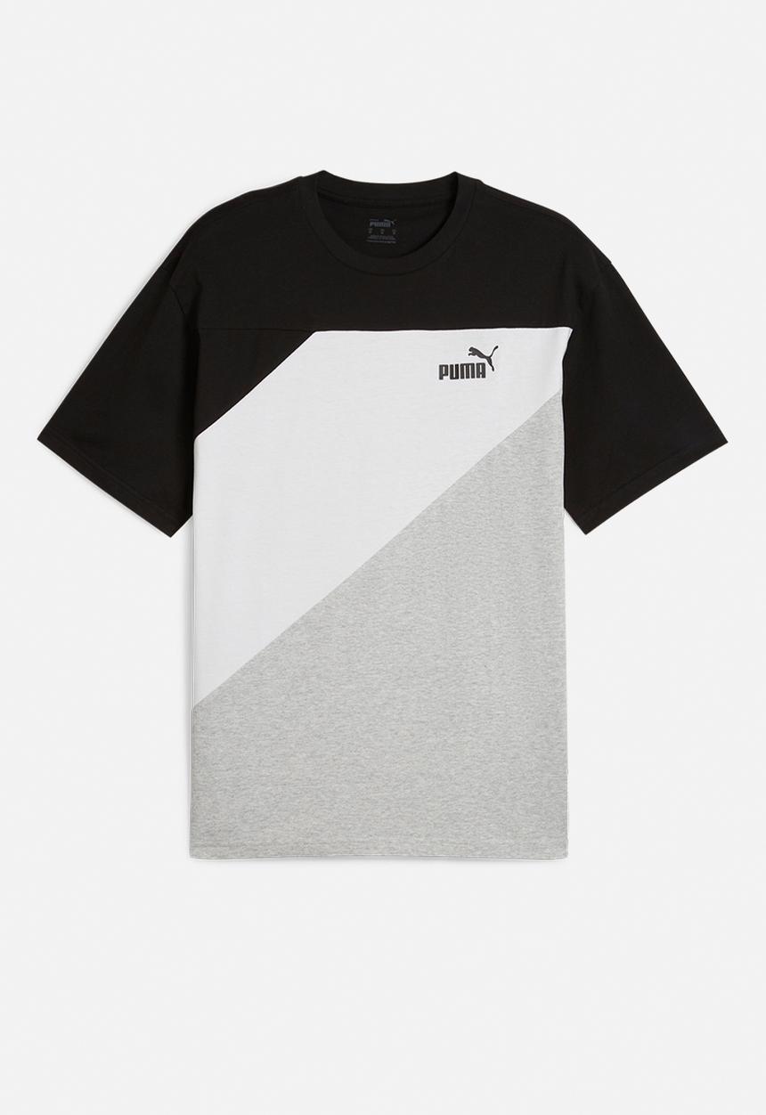 PUMA - PUMA POWER Colorblock Tee PUMA Black