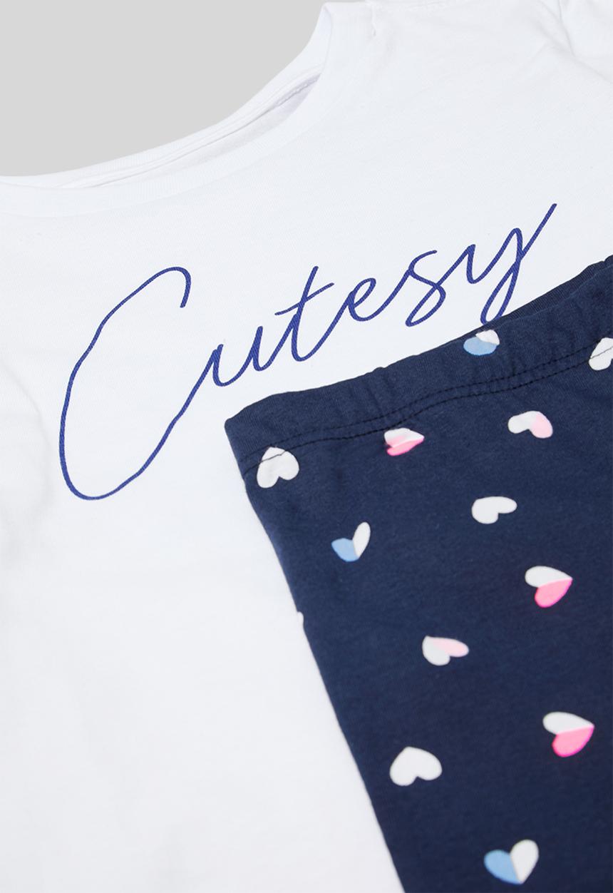Pop Candy - Tee & flared legging set - multi