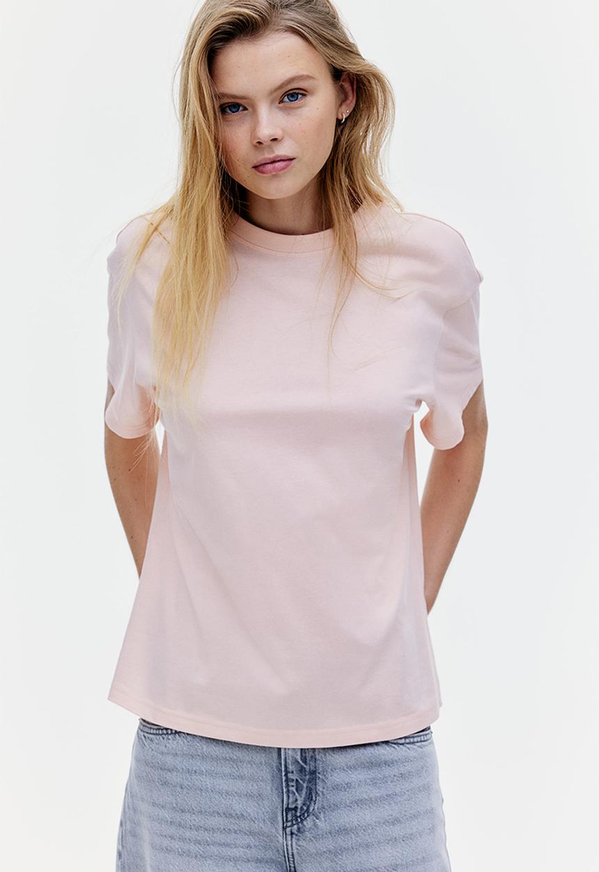 H&M - Oversized t-shirt - light peach pink