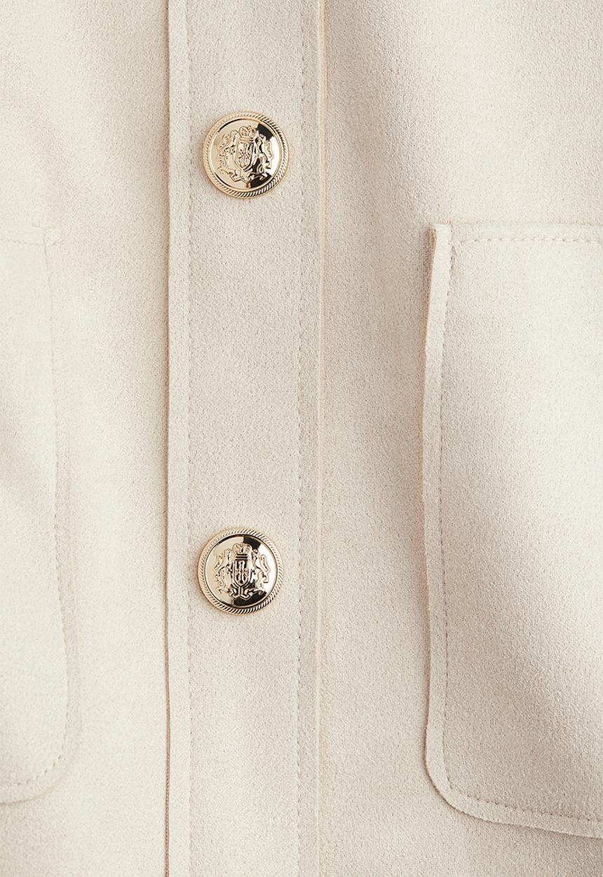 H&M - Pocket-detail cardigan - light beige