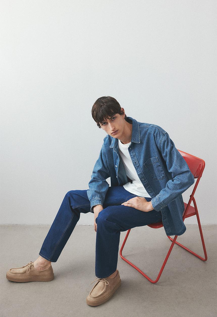 H&M - Loose fit denim shirt - denim blue