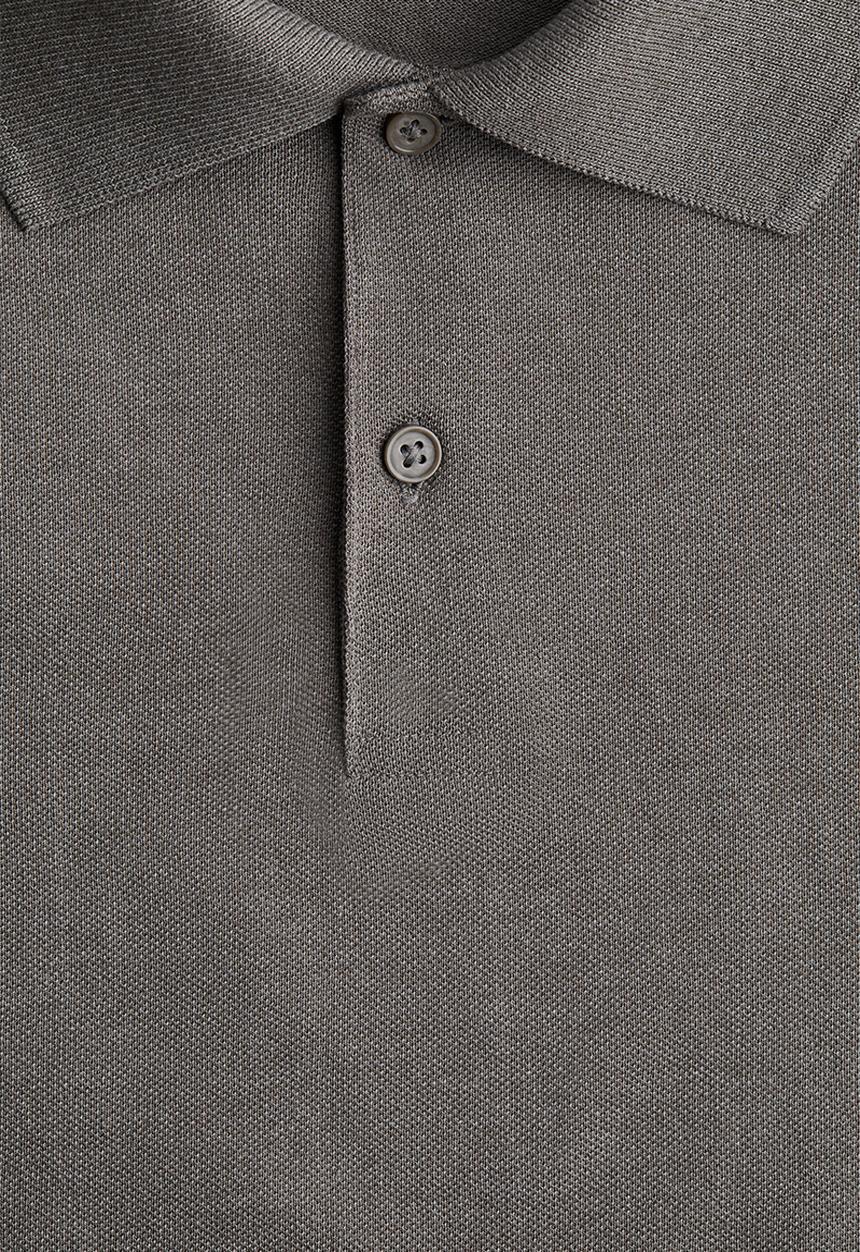 H&M - Regular fit piqué polo shirt - dark beige