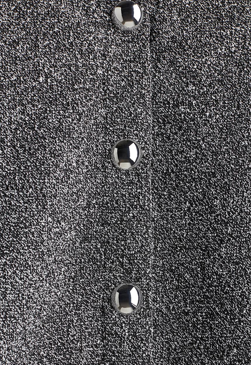 H&M - Shoulder-pad cardigan - black marl 