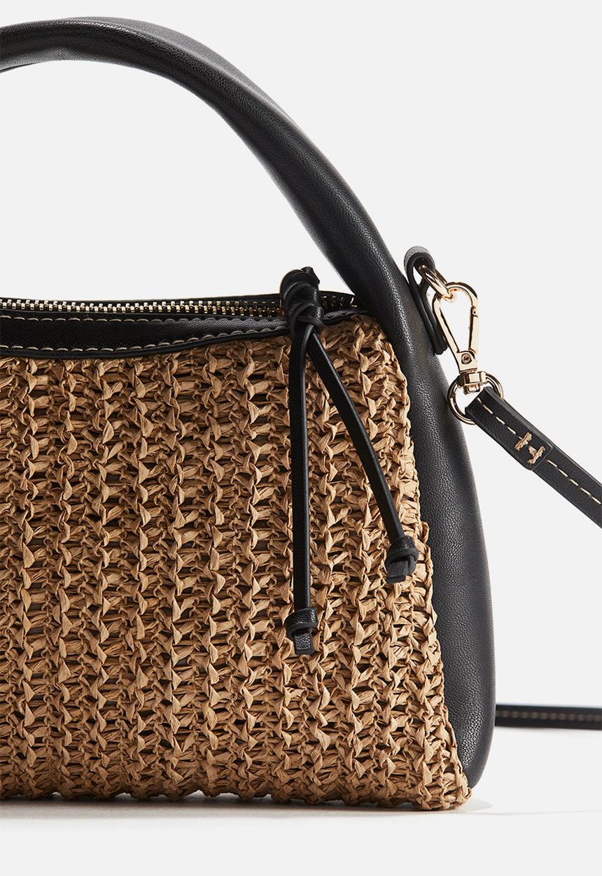 H&M - Small crossbody bag - beige & black
