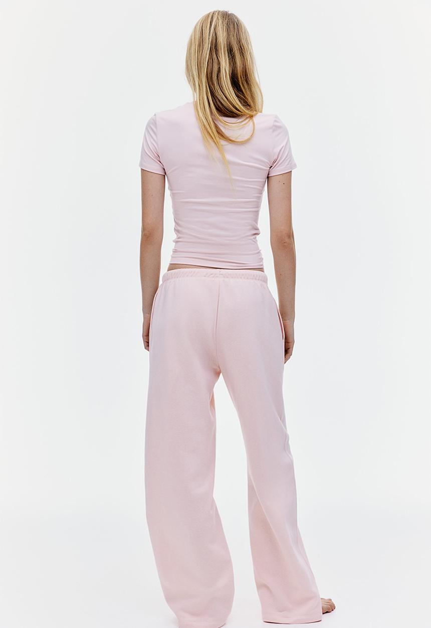 H&M - Wide joggers - light peach pink