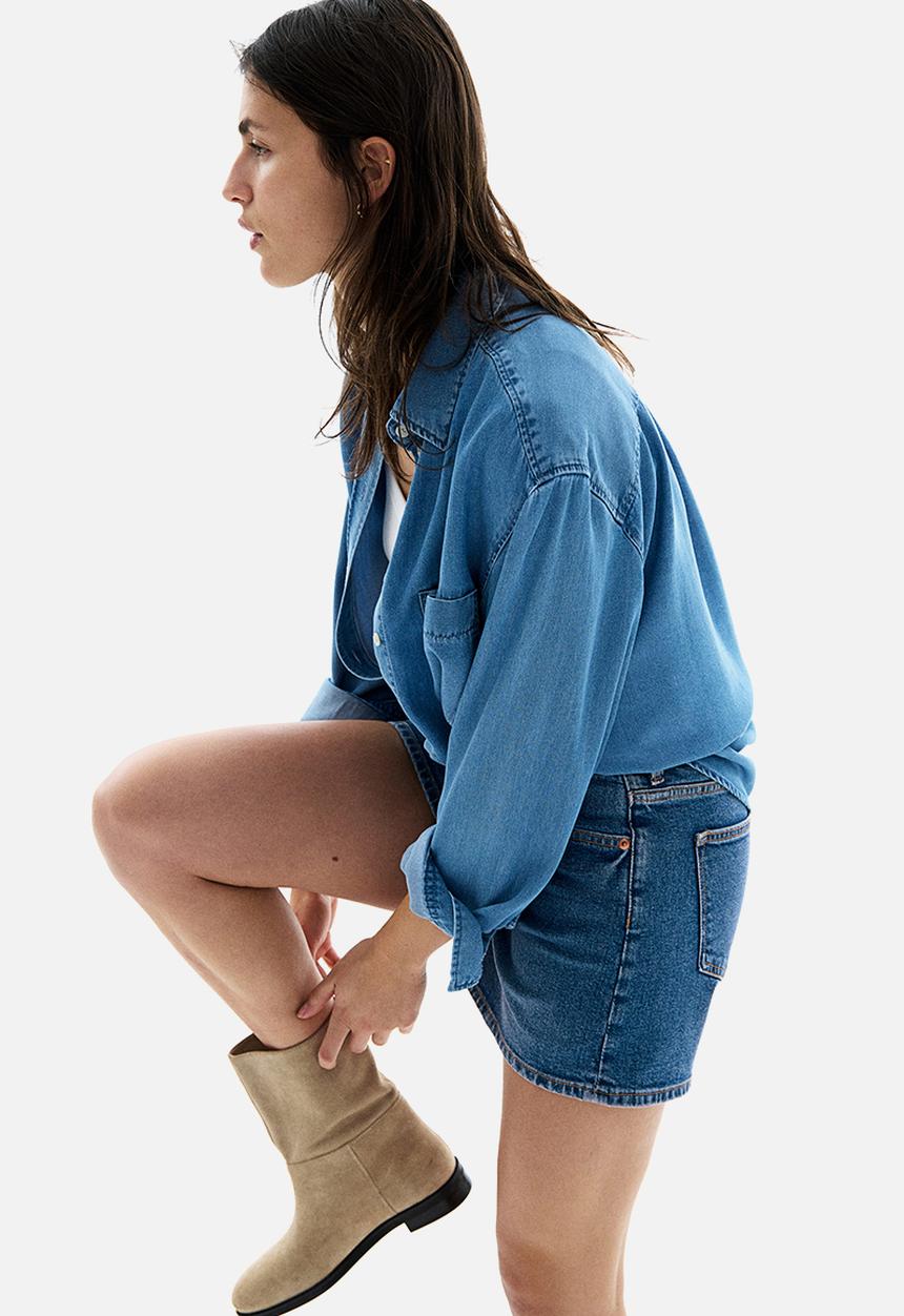 H&M - Denim shorts - denim blue