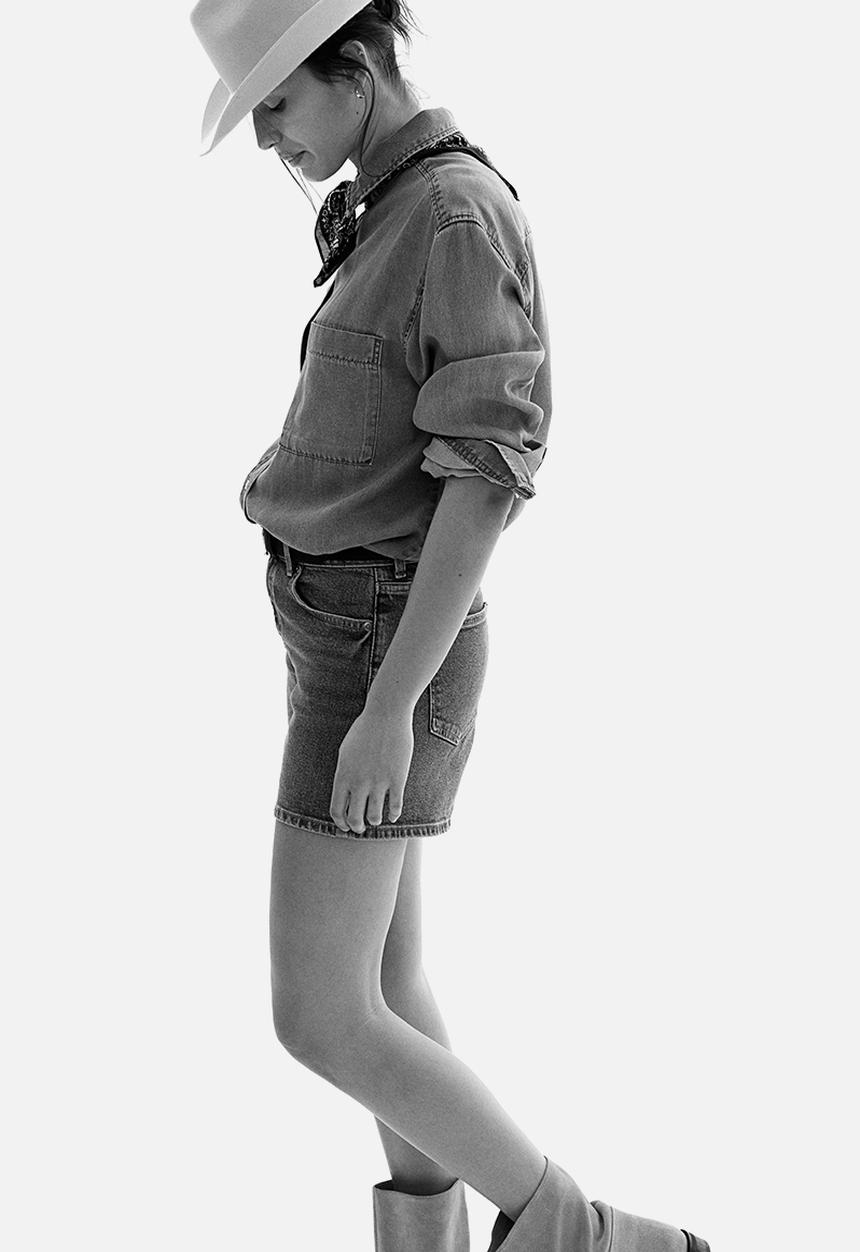 H&M - Denim shorts - denim blue