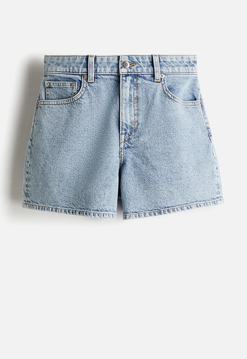 H&M - Denim shorts - light denim blue