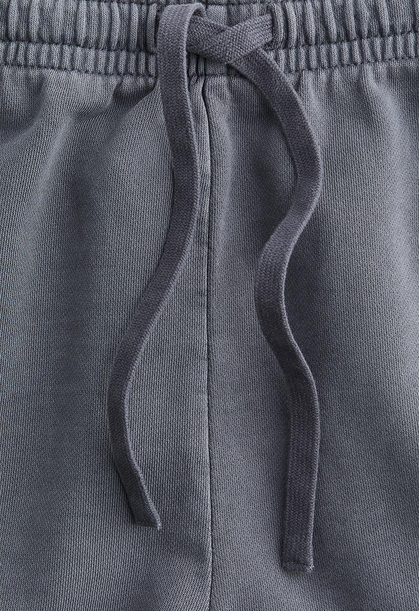 H&M - Washed cotton sweatshorts - blue & grey 
