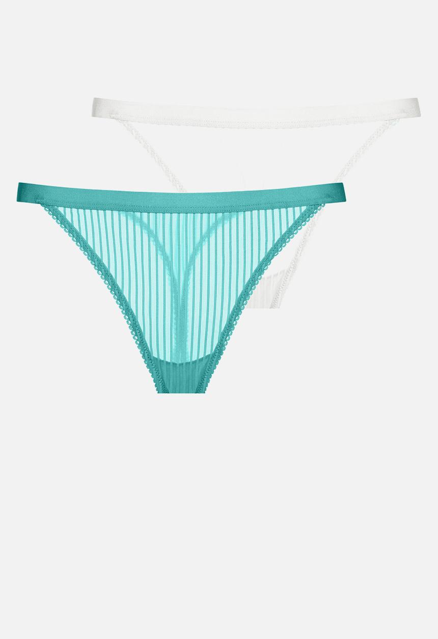DORINA - Lamina 2 pack string - green/ivory