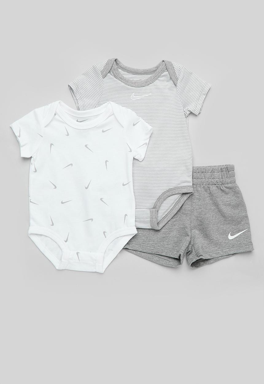 Nike - Nike 3pc short set - dk grey heather