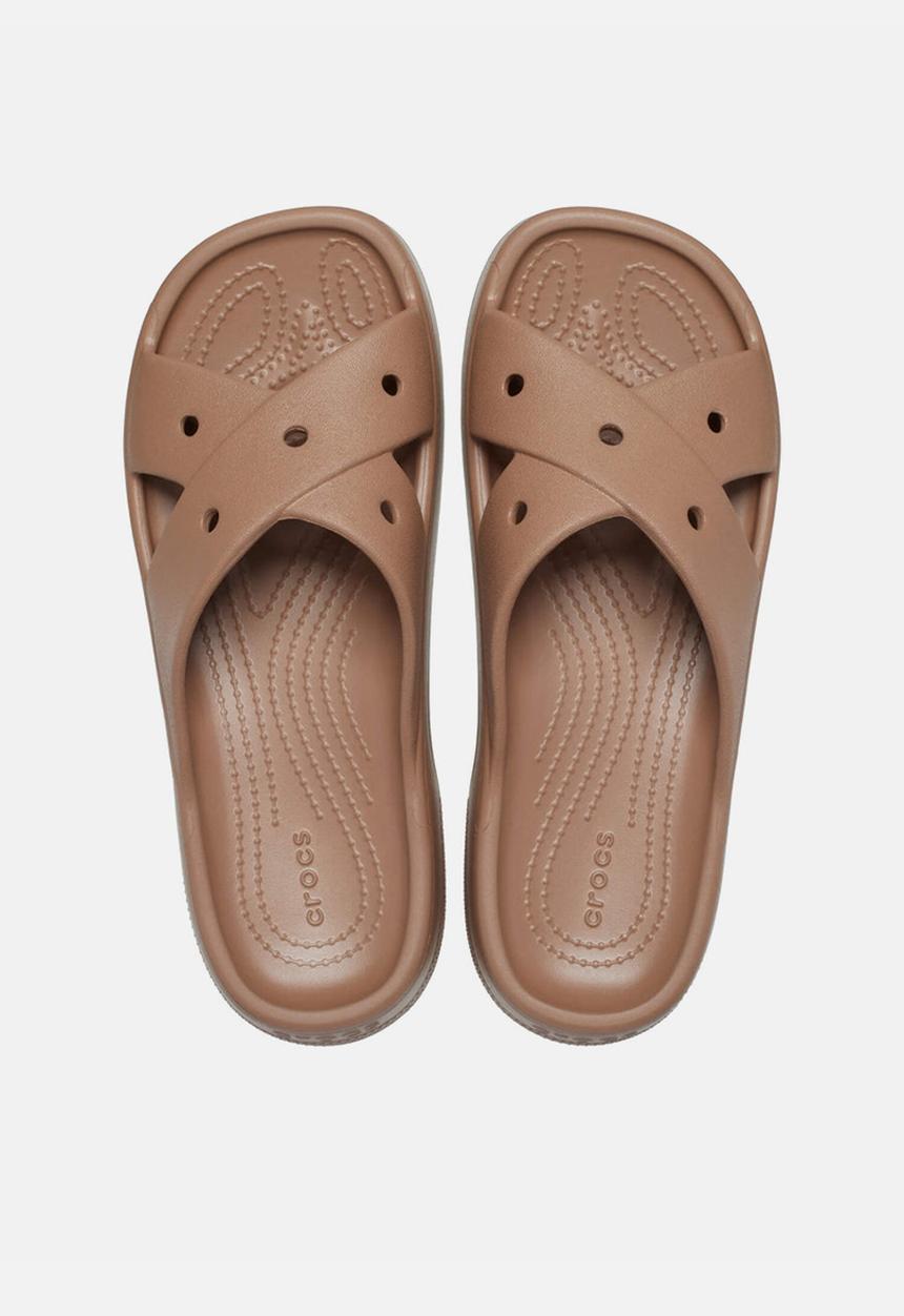 Crocs - Cl omens cross strap - milk chocolate