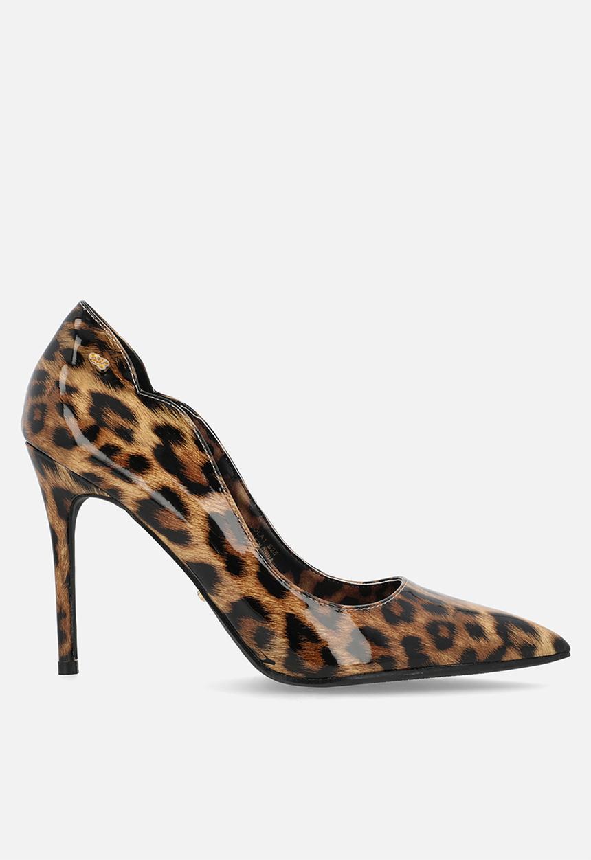 Miss Black - Lola 1 court heel - leopard