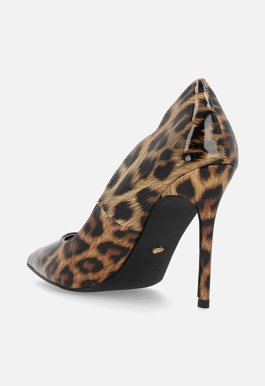 Miss Black - Lola 1 court heel - leopard