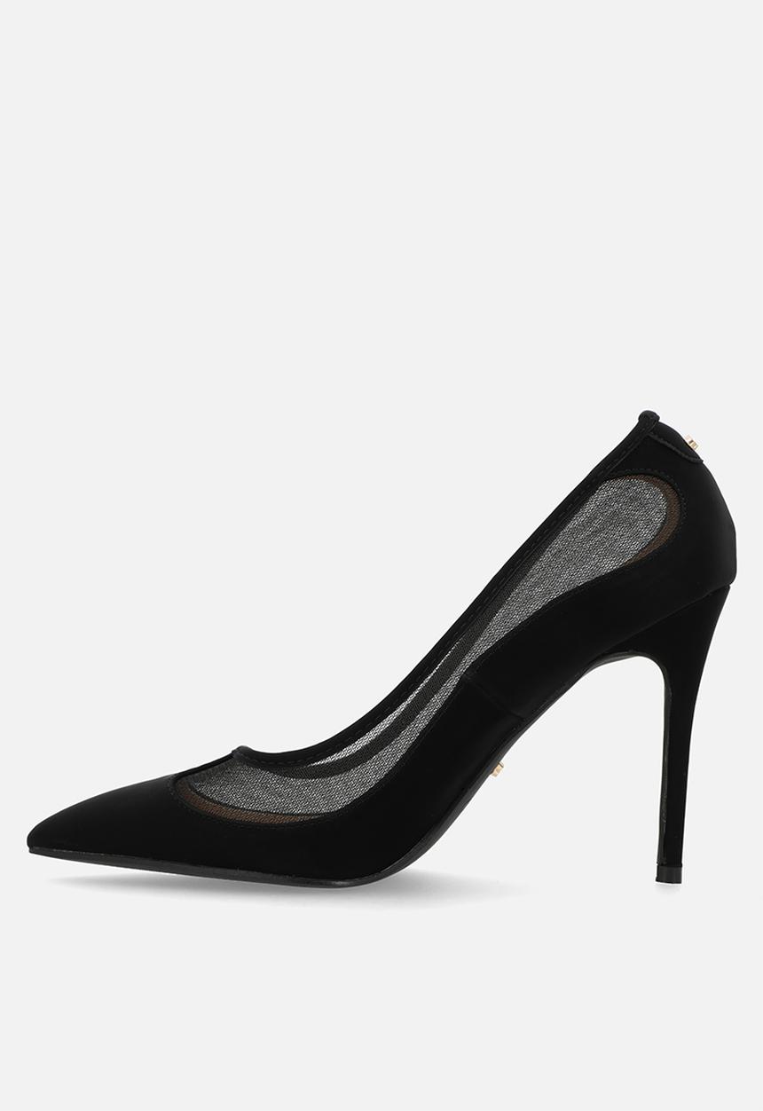 Miss Black - Lola 55 mesh court heel - black