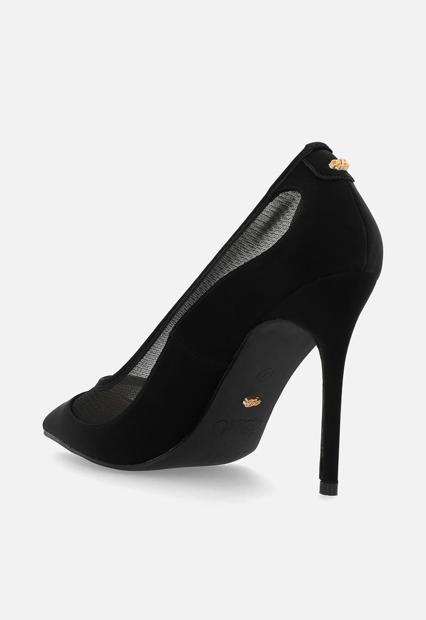 Miss Black - Lola 55 mesh court heel - black