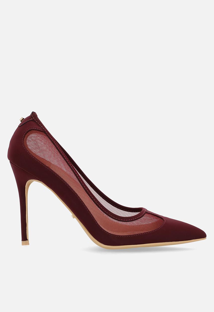 Miss Black - Lola 55 mesh court heel - wine