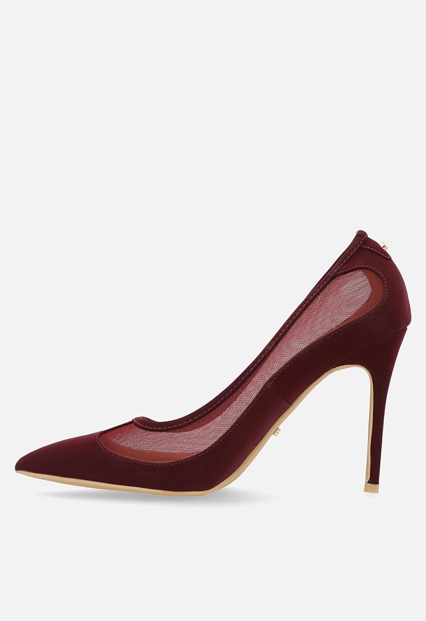 Miss Black - Lola 55 mesh court heel - wine