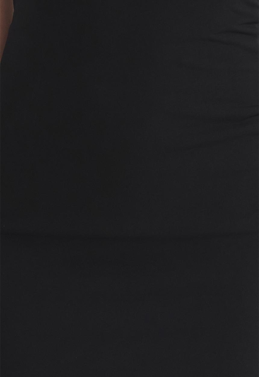 Trendyol - Fitted Knitted Midi Elegant Evening Prom Dress - Black