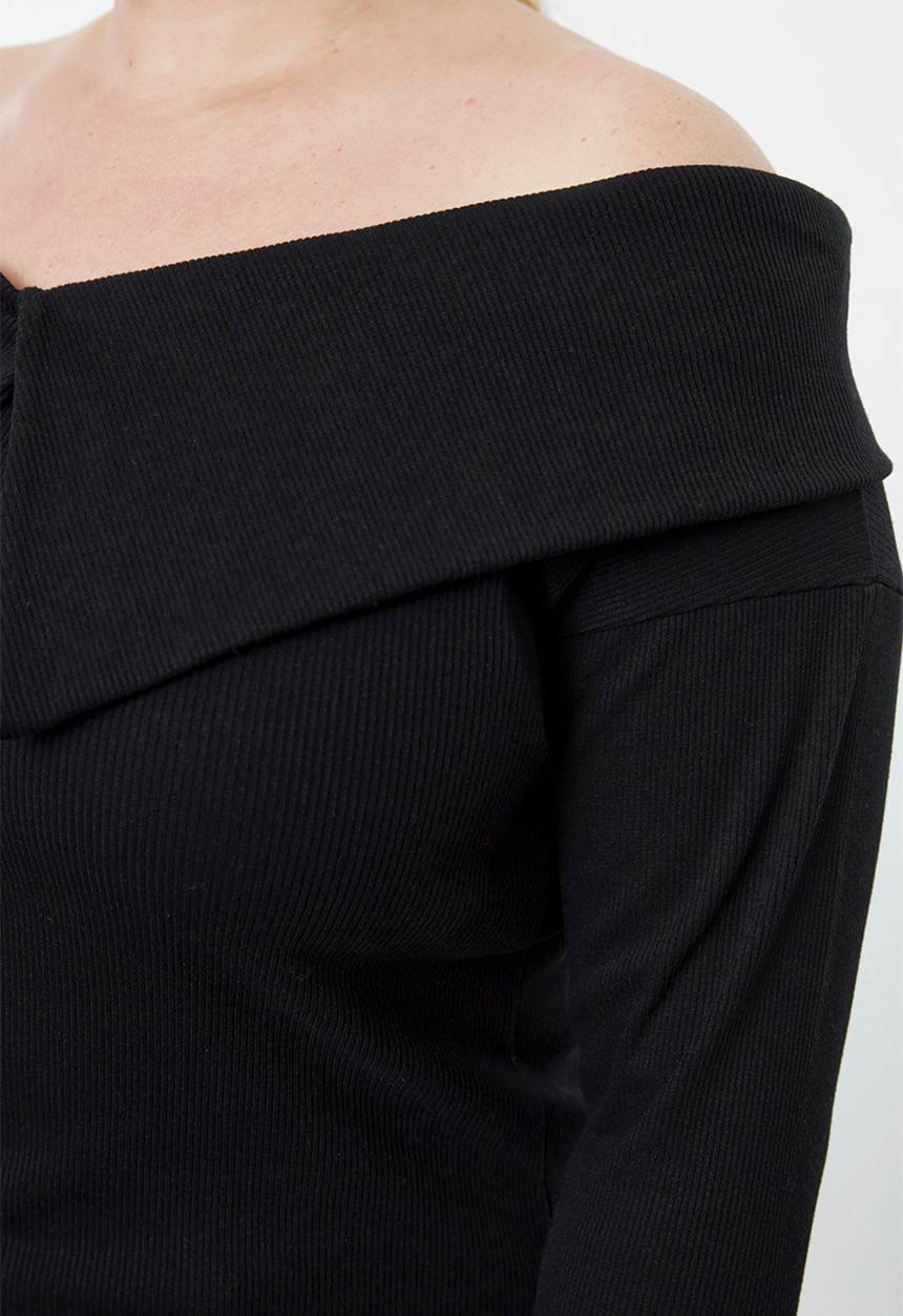 Trendyol - Plus size camisole knitted pl - black
