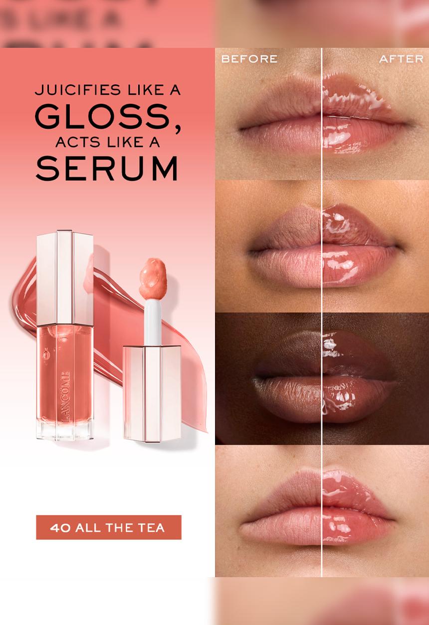 Lancôme - Lip Idôle Juicytreat juicy oil-in-gloss - All the tea