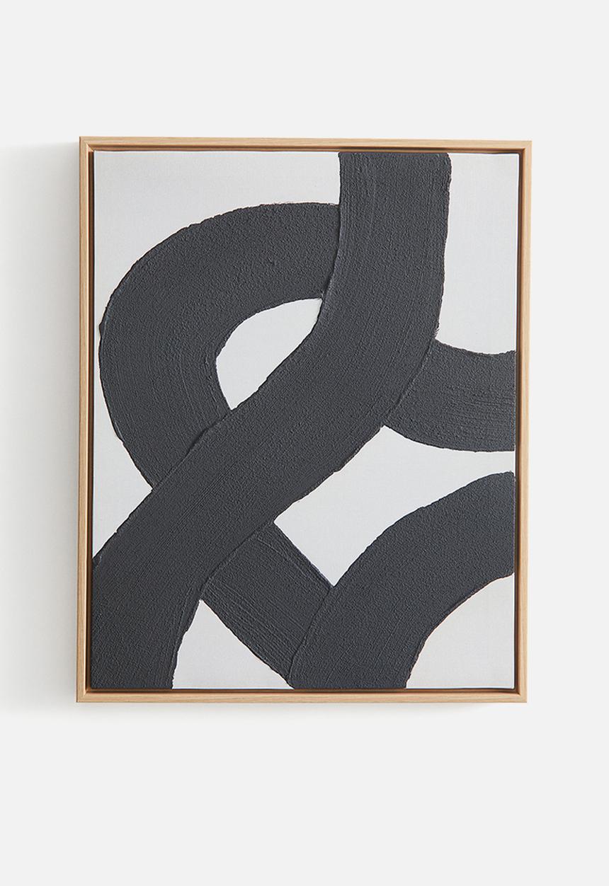 H&M - Wall art - black abstract