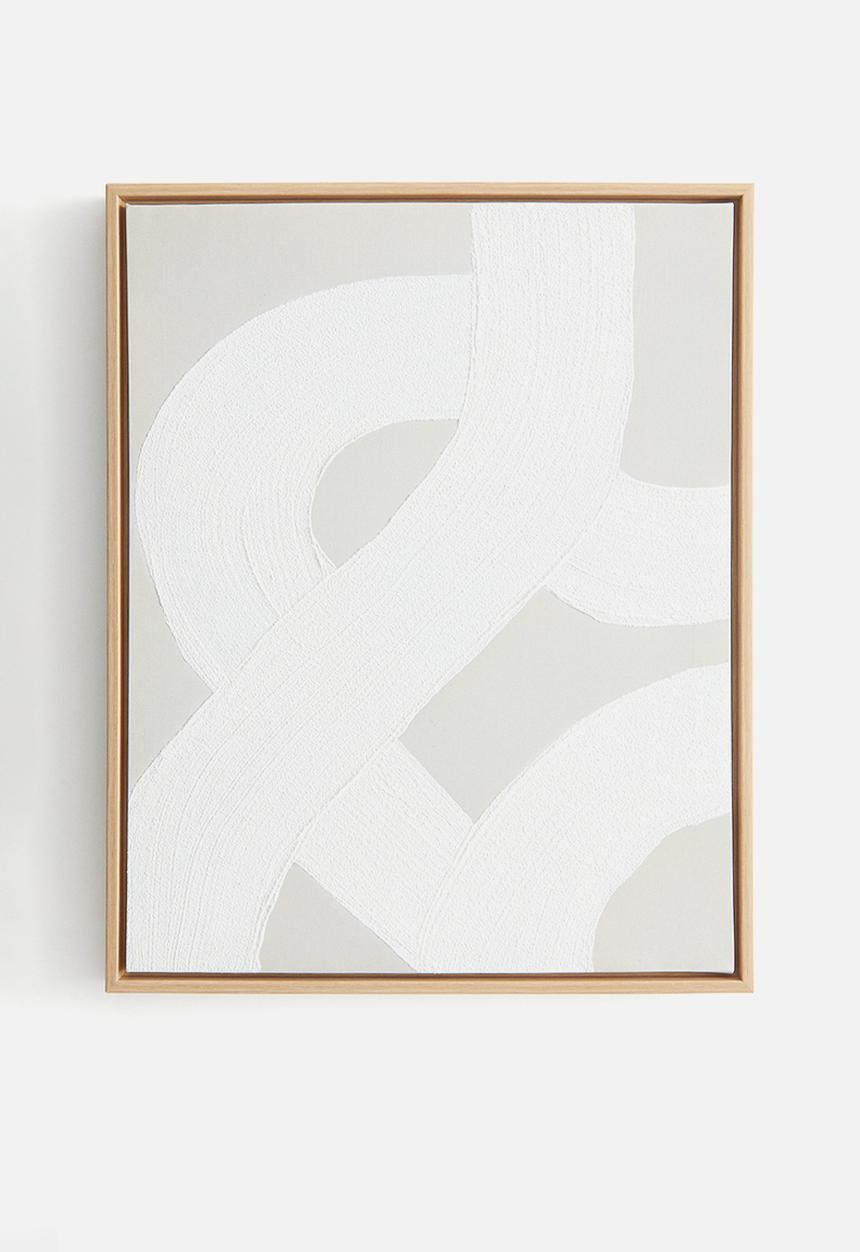 H&M - Wall art - white abstract