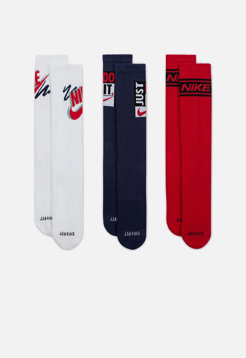 Nike - Nike Ed Pls Crew 3 Pack Sport 144 - Multi-Color