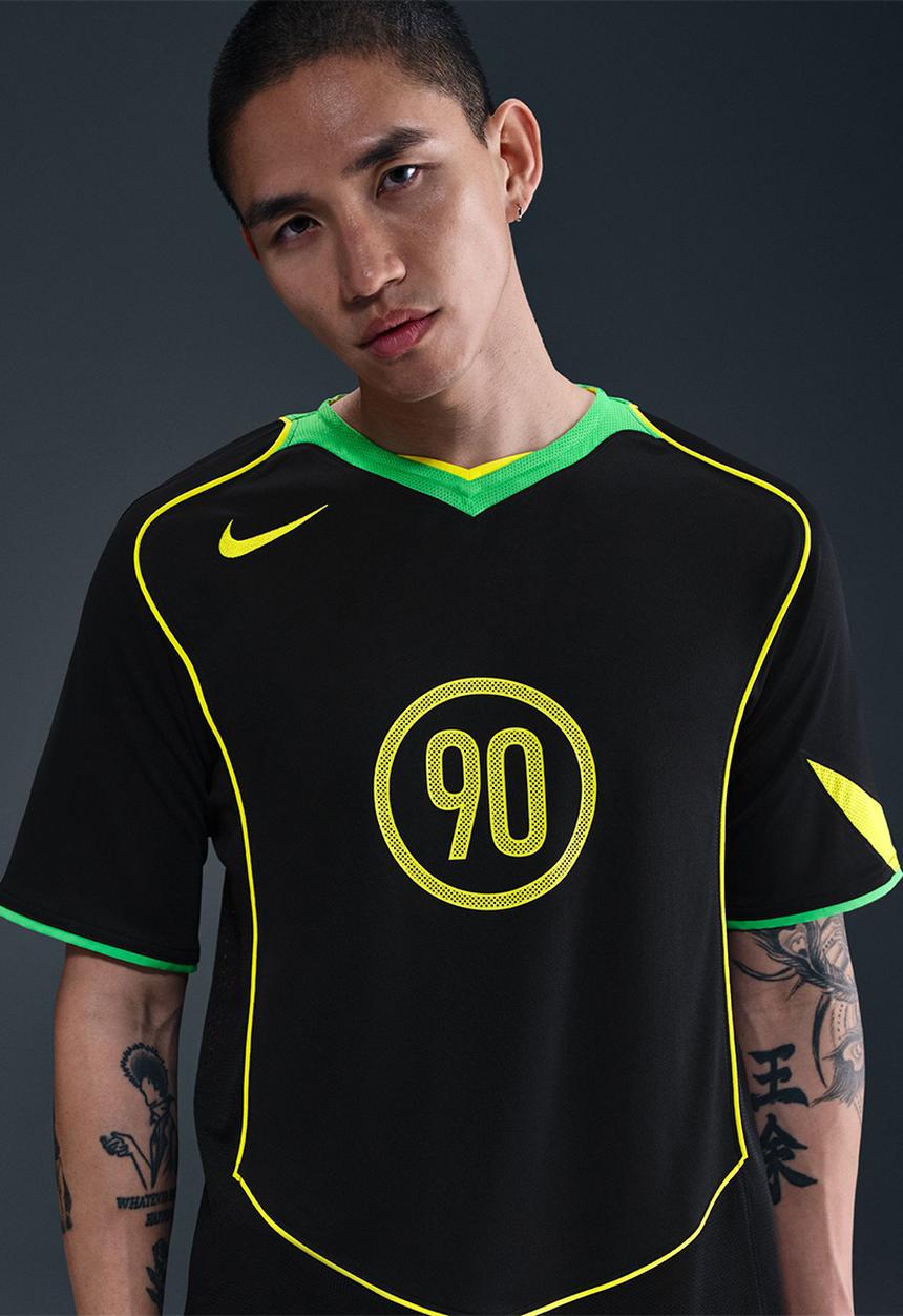 Nike - Total 90 Energy Dri-FIT Soccer Jersey - Black/Green Spark/Opti Yellow