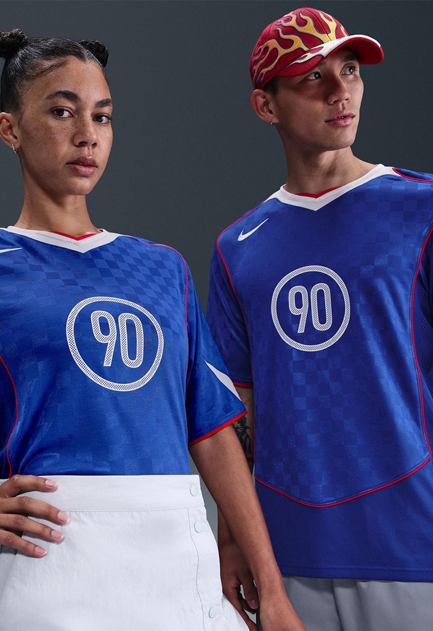 Nike - Total 90 Energy Dri-FIT Jersey- - Game Royal/White/Sport Red/White