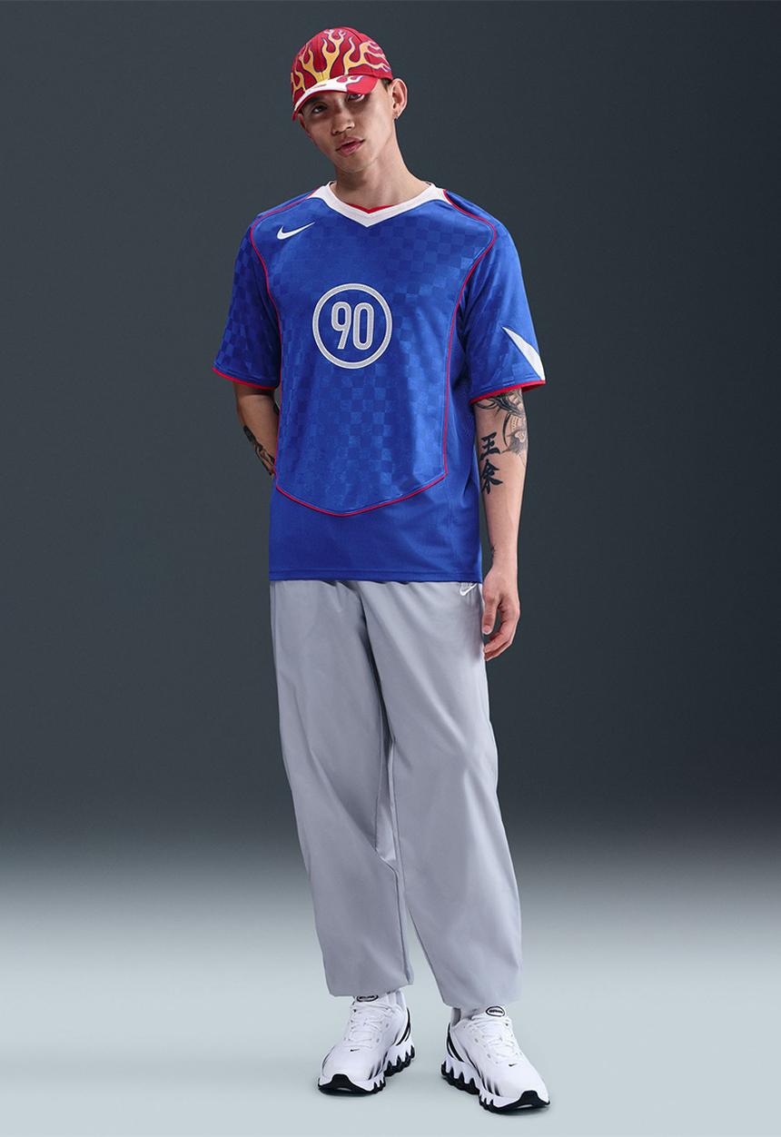 Nike Df T90 Energy Jsy 3 - Game Royal/White/Sport Red/White