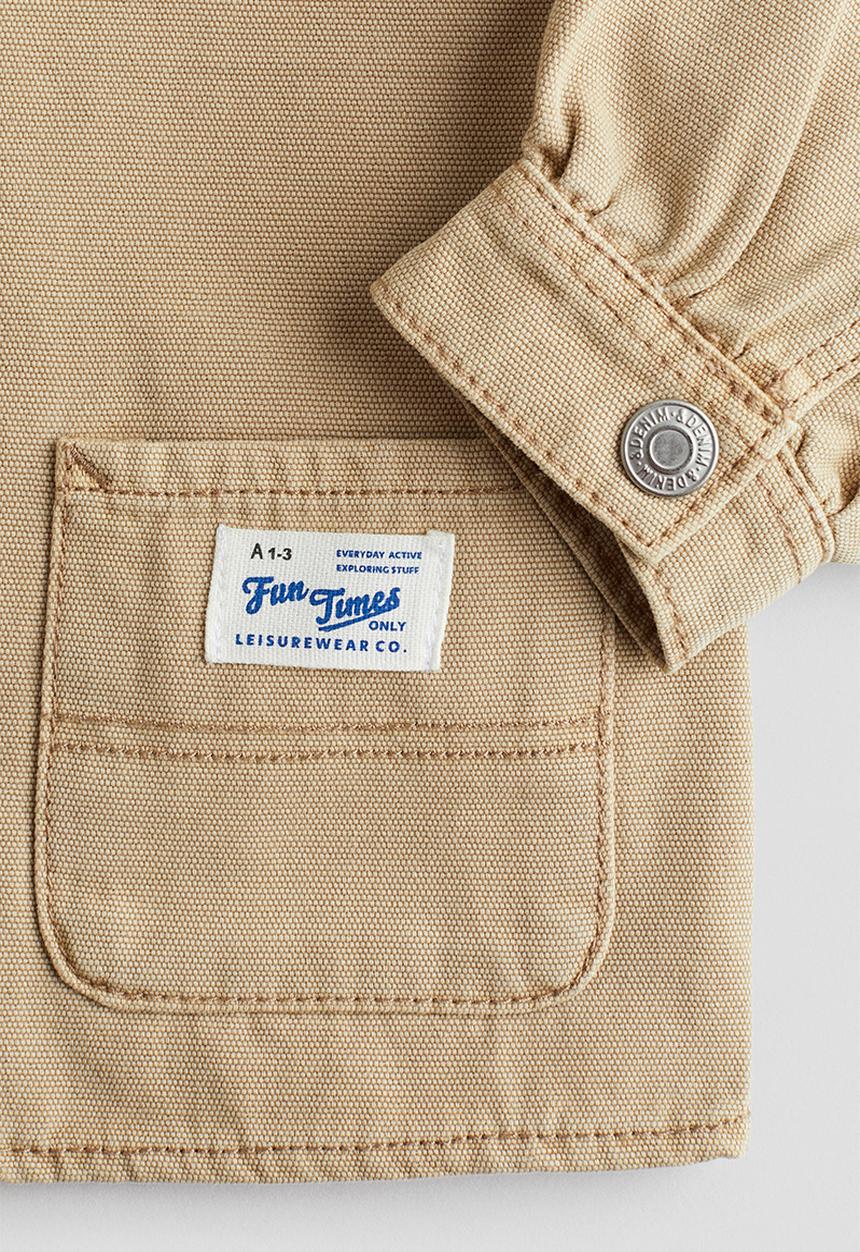 H&M - Cotton overshirt - beige