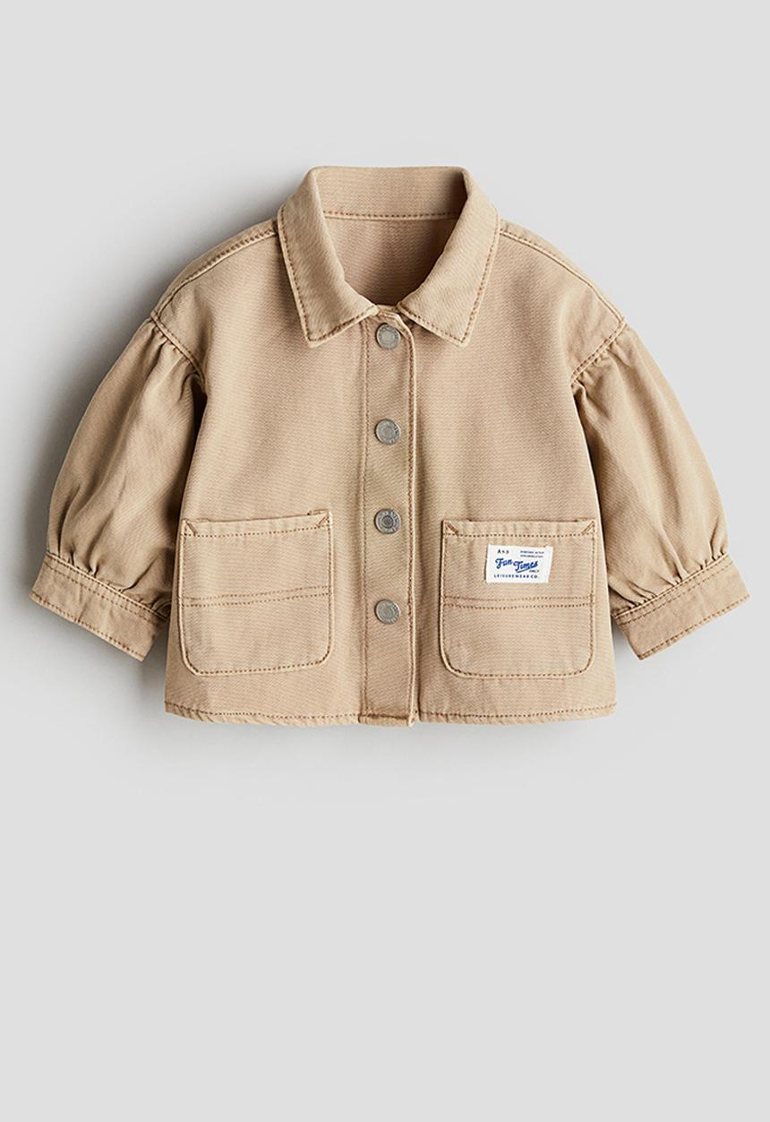H&M - Cotton overshirt - beige