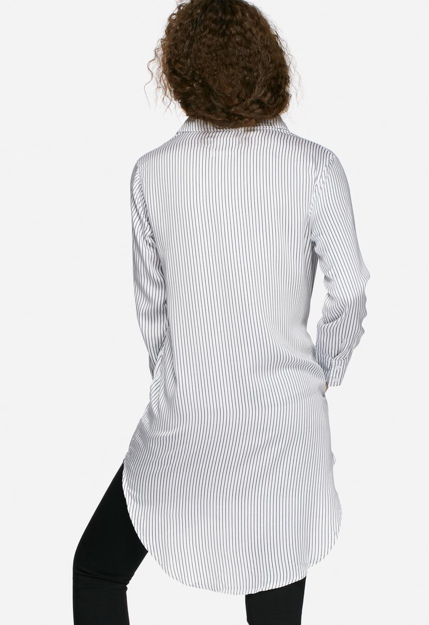 Native Youth - Longline stripe shirt
