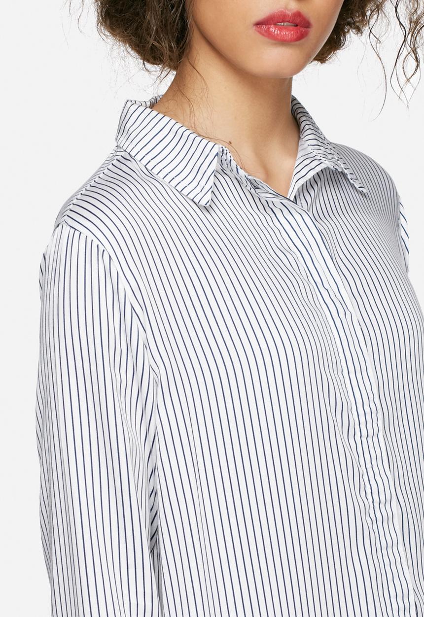 Native Youth - Longline stripe shirt