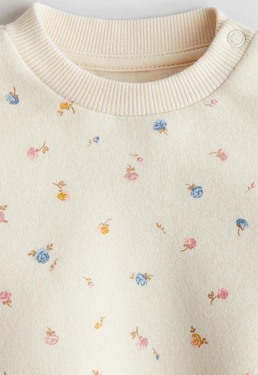 H&M - Printed sweatshirt - cream floral