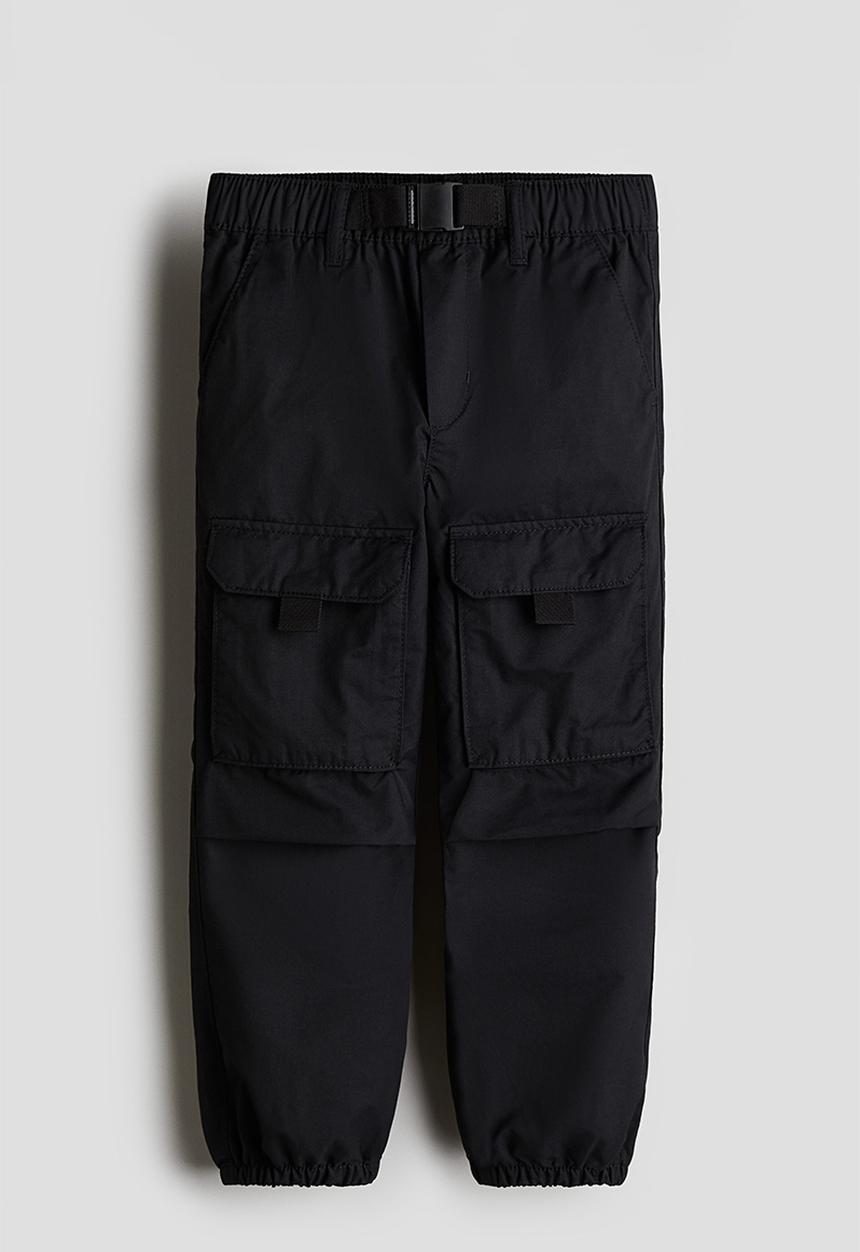 H&M - Parachute trousers - black