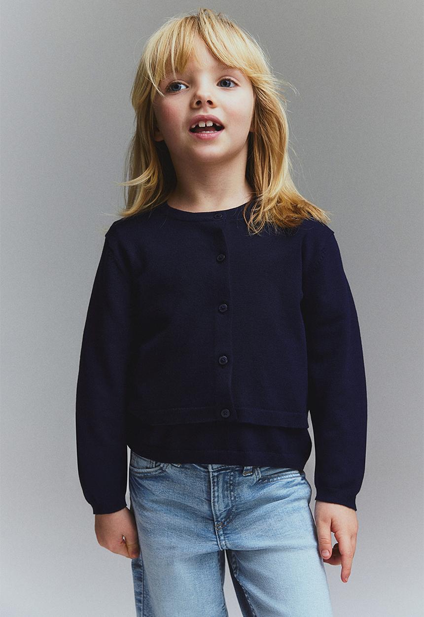 H&M - 2-Piece top and cardigan set - navy blue