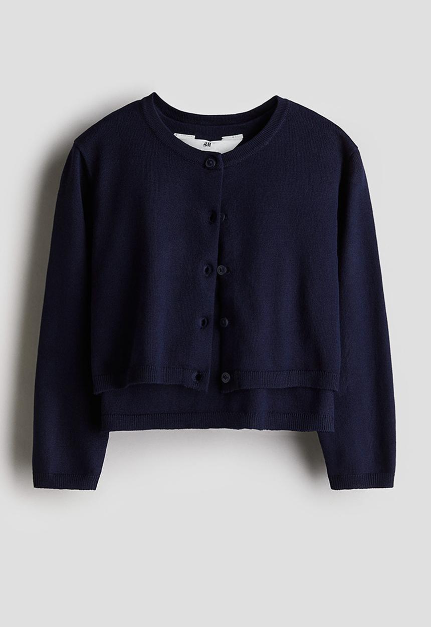 H&M - 2-Piece top and cardigan set - navy blue