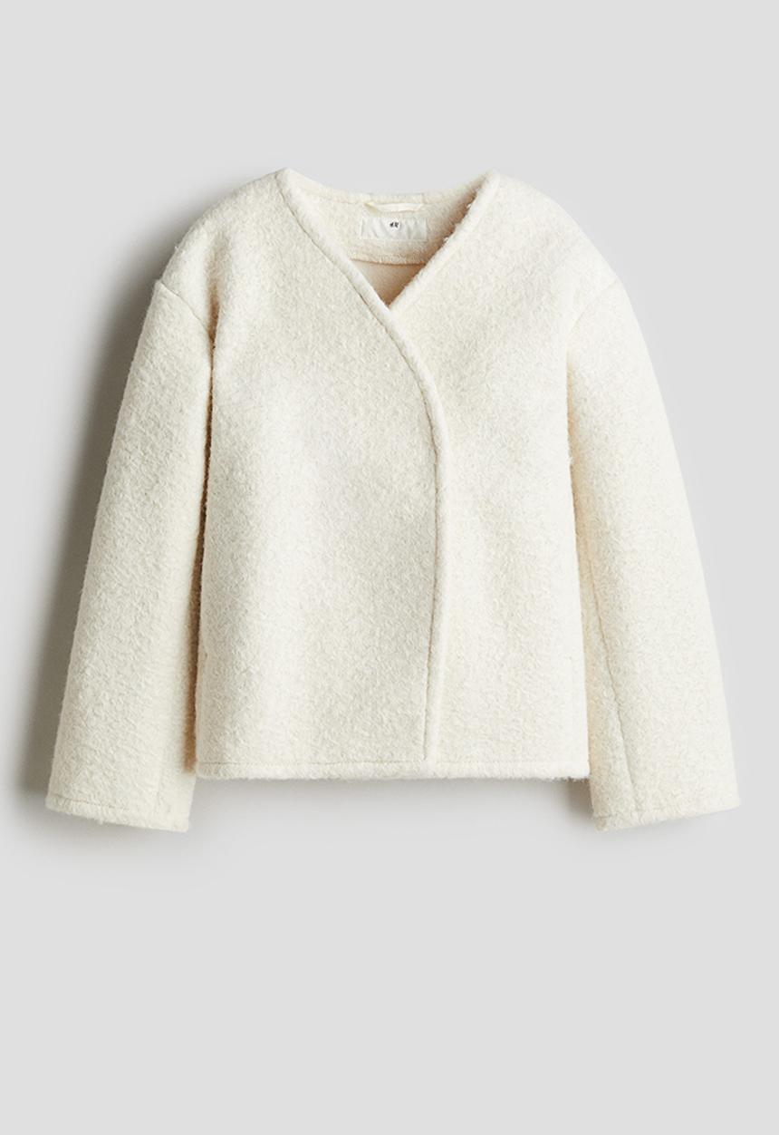 H&M - Wrapover jacket - cream